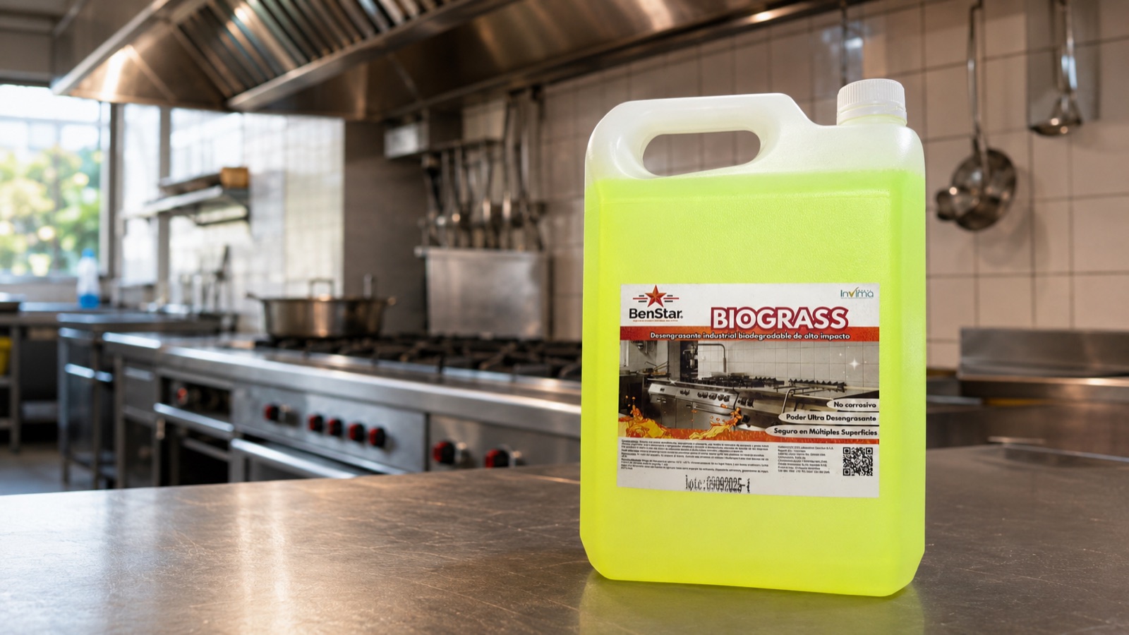 Kit Biograss Industrial en cocina